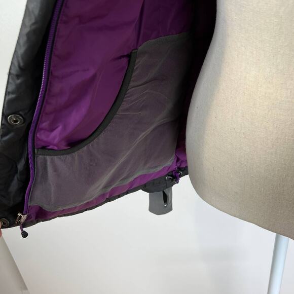 Lands End Down Quilted Puffer Jacket Hooded Black - Picture 12 of 14